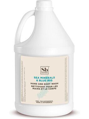 Sea Minerals & Blue Iris Body Wash Refill - 1 Gallon Bulk Soap for Soft Skin